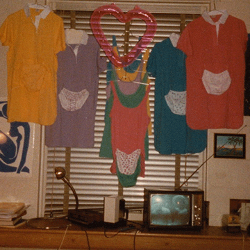 Pajamas for sale, hanging in Jill Zarin's Simmons dorm room.