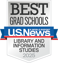 U.S. News and World Report 2025 Badge for Best Grad School - Library and Information Studies