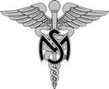 Image of the Silver Caduceus - a symbol of the Medical Service Corps (MSC) of the US Army