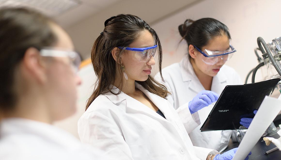 Students in an exercise science class