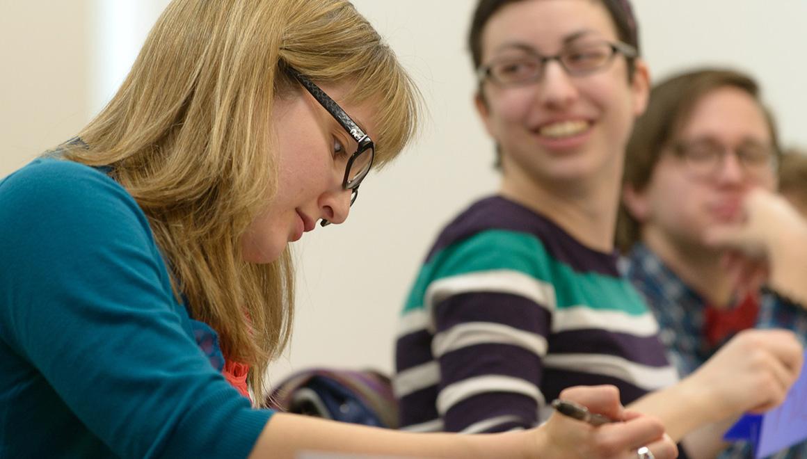 Students sitting in class