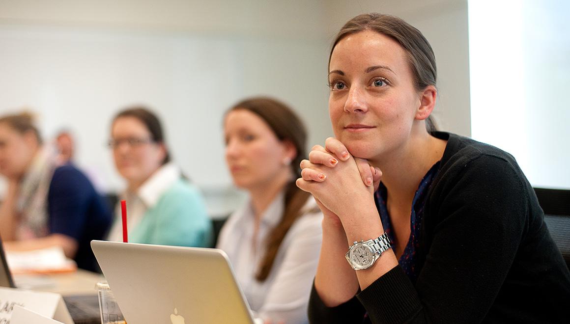 Students sitting in class