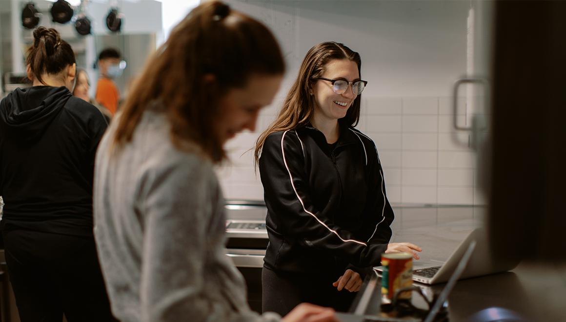 Students studying nutrition