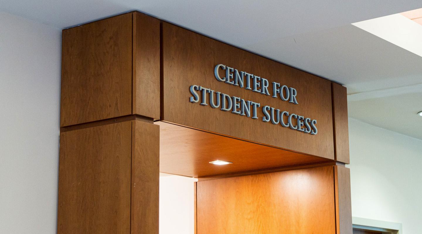 Entrance to Center for Student Success