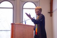 Joy Reid at the Fifth Annual Ifill Forum, photograph by Ashley Purvis.