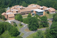 An aerial view of Greenfield Community College