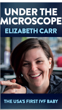 The book cover of the book "Under the MIcroscope" by Elizabeth Carr ’04