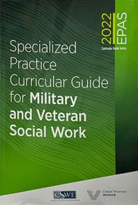 Cover of specialized practice curricular guide for military and veteran social work book