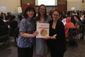 Diane Hammer, Strong Women Strong Girls employee and Renata Bule at the training.