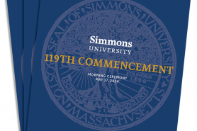 A stack of Commencement programs