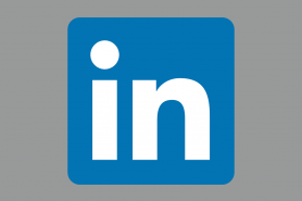 LinkedIn logo consisting of the letters in on a blue square