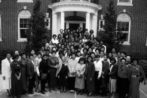 Attendees of the 1989 Black Alumnae/I Symposium in 1989