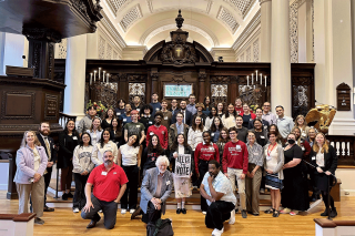 Attendees and awardees at Boston and Massachusetts Campus Voting Summit, Harvard University, September 21, 2024.