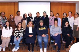 Dr. Adrianna Nava with Dotson faculty, Mentors, and Scholars following the 2025 Dotson Bridge and Mentorship Lectureship Event