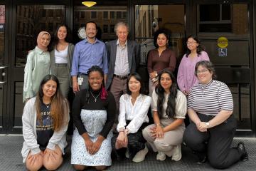 Associate Professor of Physics Phillip Jason White with BMUS Lab Students