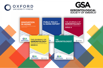 Covers of journals produced by the Gerontological Society of America