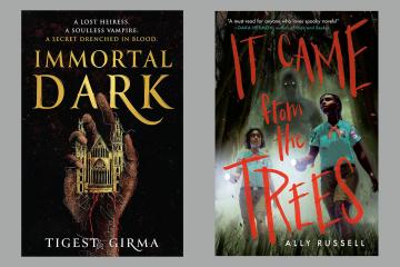 Book covers for Immortal Dark and It Came from the Trees