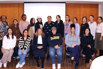 Dr. Adrianna Nava with Dotson faculty, Mentors, and Scholars following the 2025 Dotson Bridge and Mentorship Lectureship Event