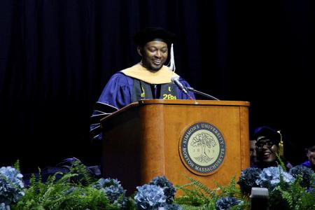 Commencement 2024 Graduate student speaker Robert Nesbitt