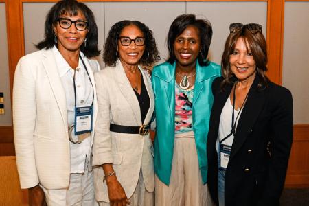 President Wooten and alums celebrating the 2024 Jubilee Reunion. Photo by Steven Lipofsky Photography.