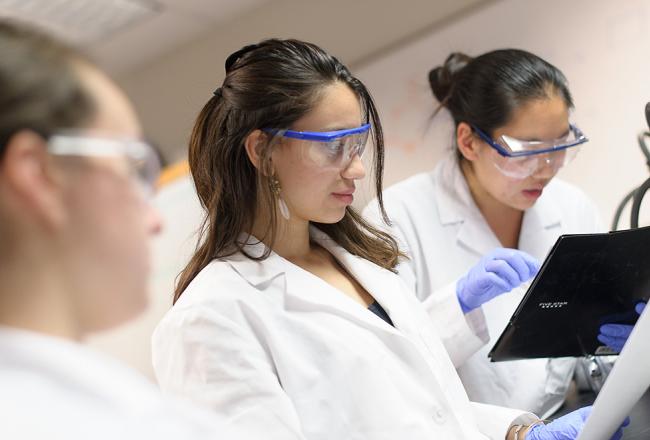 Students in an exercise science class