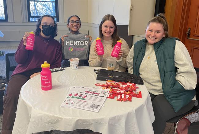 Simmons Students promoting Strong Women, Strong Girl