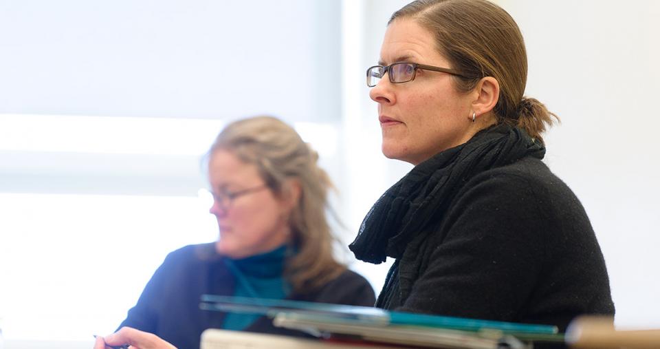 Students sitting in class