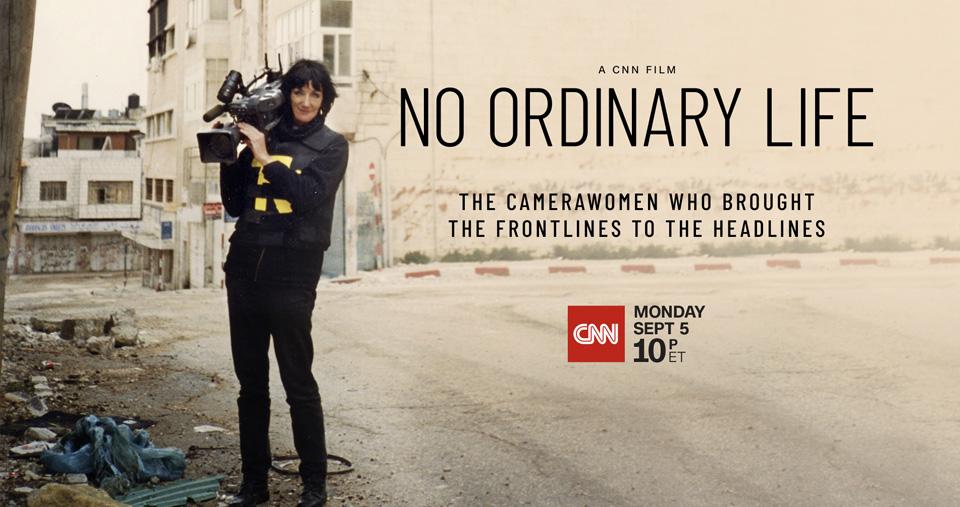 No Ordinary Life poster featuring a news camerawoman - a CNN film