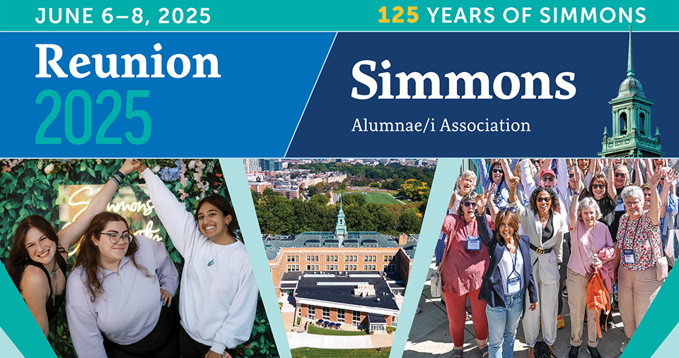 Reunion 2025 Postcard featuring various photos of alumni over the years