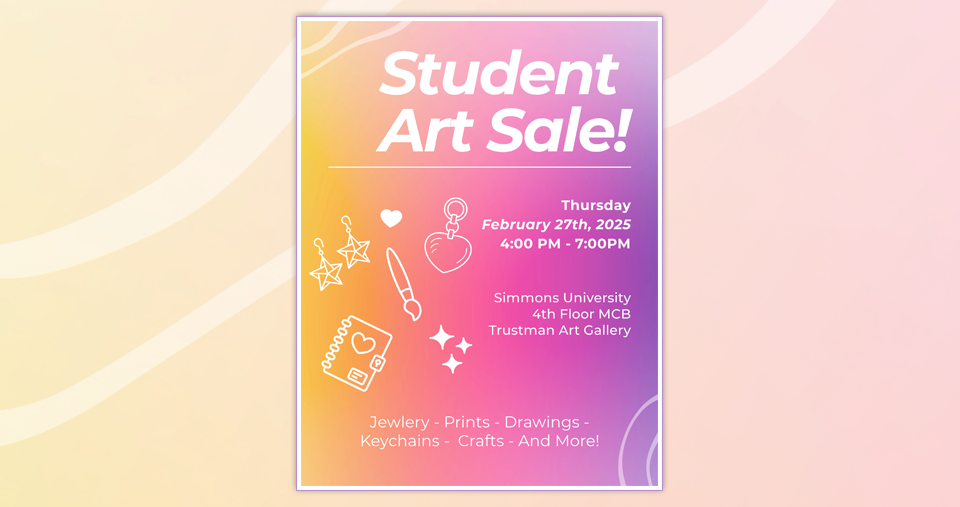 Student Art Sale poster