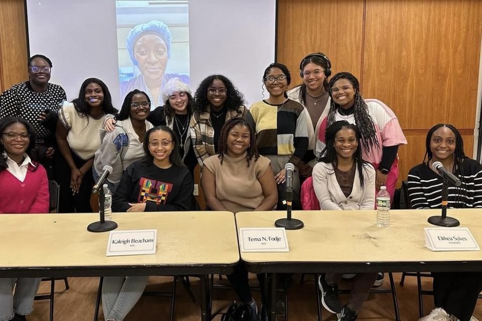 Executive Board and members of the Simmons chapter of the National Society of Black Women in Medicine, 2024.